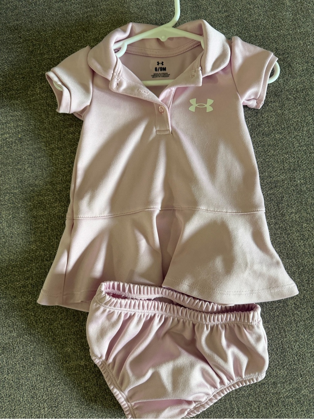 Under Armour Light Pink Baby Polo Dress & Bloomers